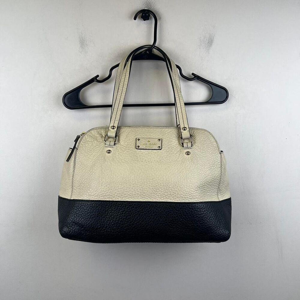 Kate Spade Grove Court Maise Leather Hand Bag Purse Cream